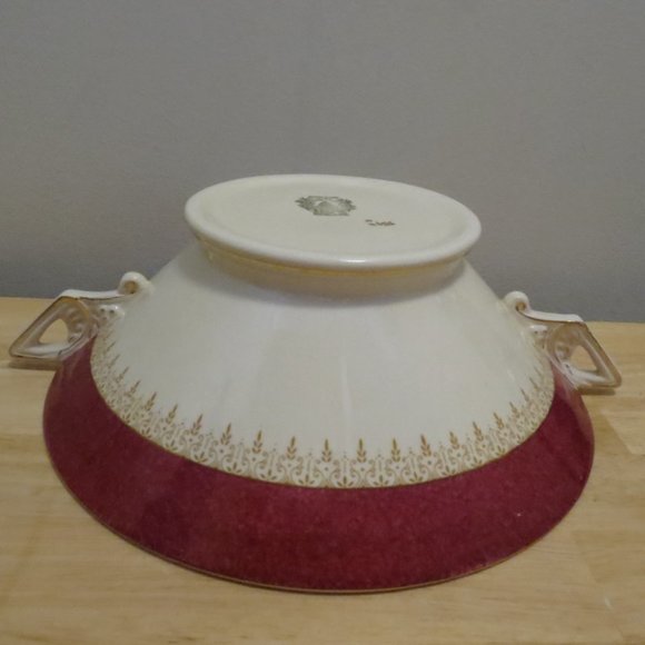 Serving Bowl Tureen with Lid Burgess & Leigh Burleigh Ware 9" 5594H Earthenware - Picture 7 of 15